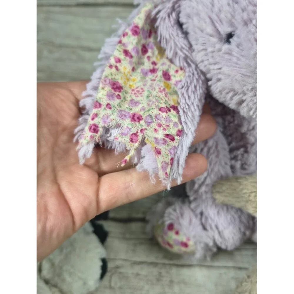 Jellycat Lot of 3 - Bashful Bunny Lilac, Bashful Bunny Tiny, Bashful Puppy